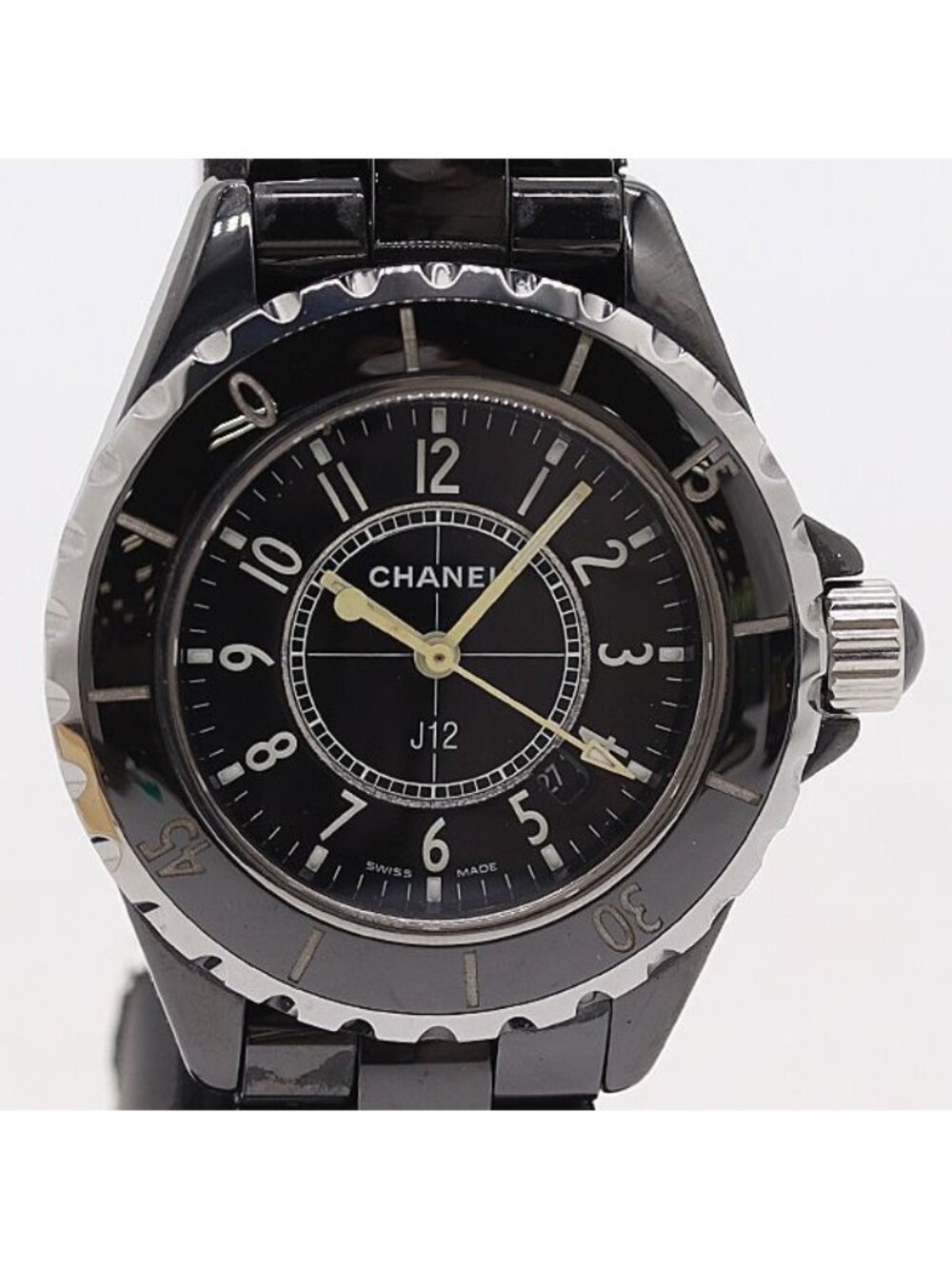 Chanel Black Dial Date Watch